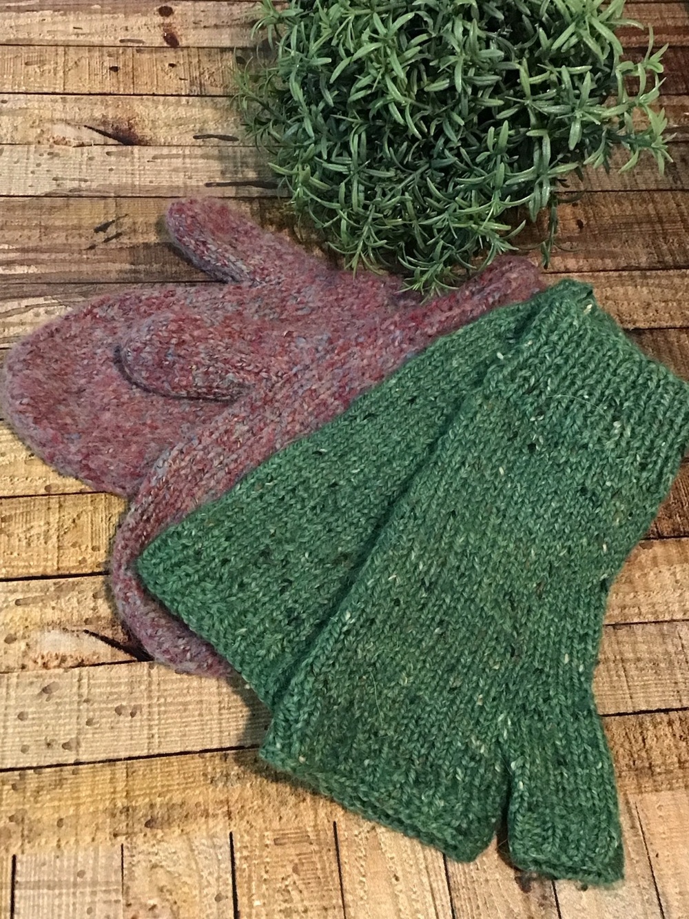 ♥️5/25$ Handmade Knit Fingerless Gloves and Mittens